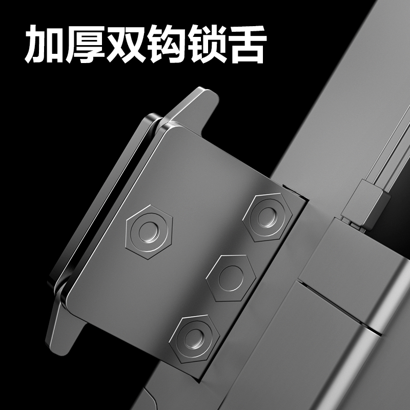 得力AC215有框玻璃門指紋鎖(無地插款)(銀)(臺)