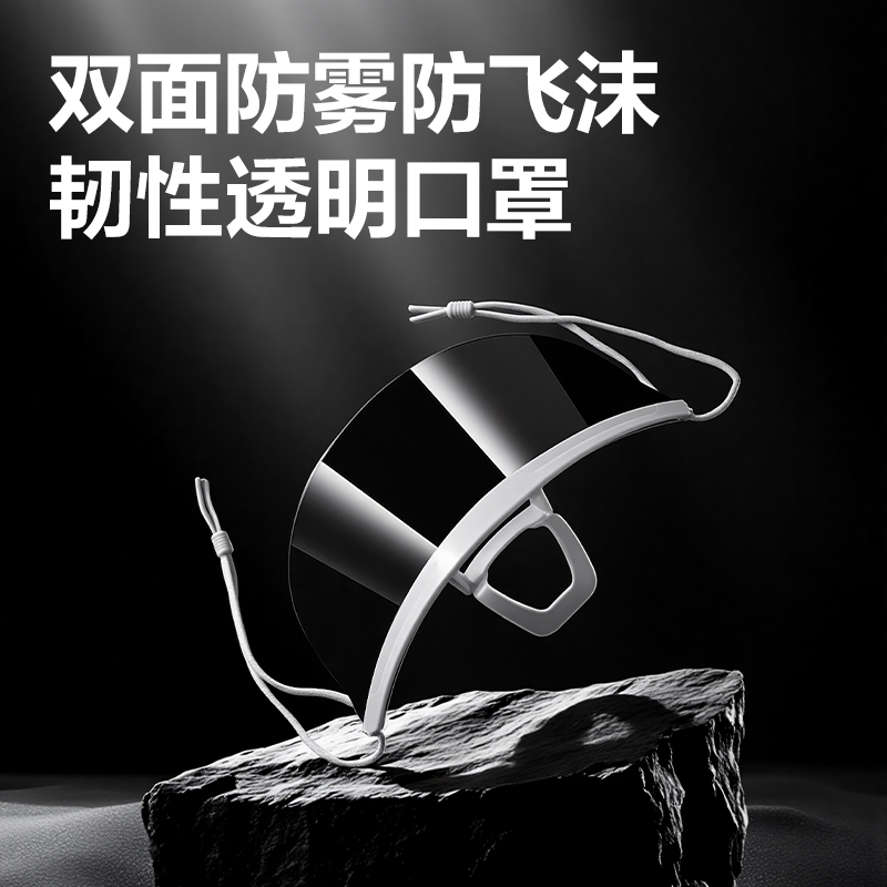 得力得心LQ251透明餐飲口罩(10只/盒)(透明)