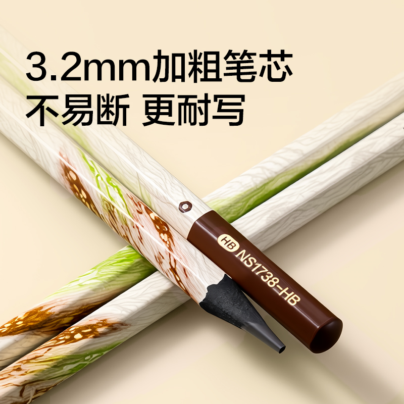 紐賽NS1738-HB煥新黑金鉛筆HB(混)(8支/盒)