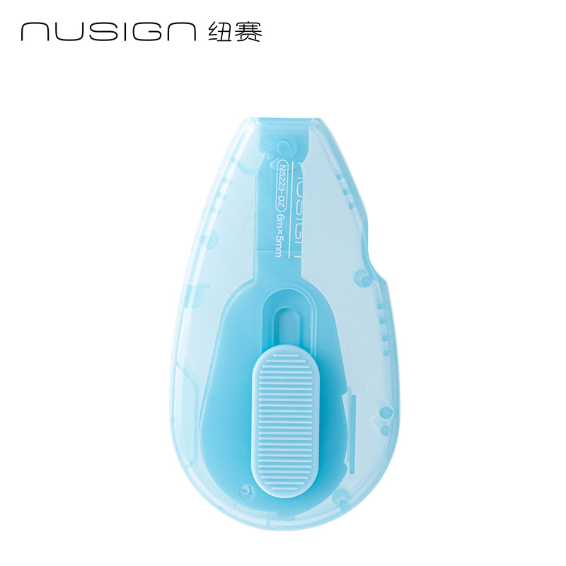 紐賽NS223-DZ修正帶套裝5*5mm*6m(盒)(透明藍)